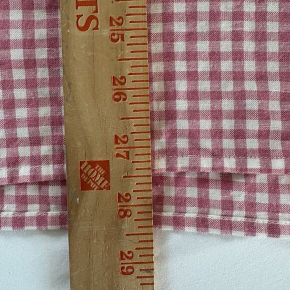 Levi's Women’s Resort Pink and White Gingham Button Down Short Sleeve Shirt 3X - Picture 12 of 12